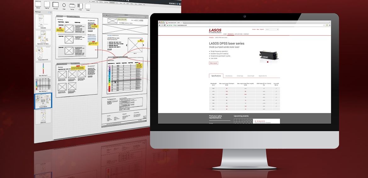 Referenz Lasos Website Konzeption Mockup Referenz Lasos Website Konzeption Mockup