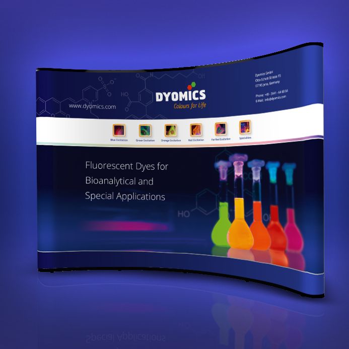 Referenz Dyomics Messe mobile Messegrafik Präsentationssystem Referenz Dyomics Messe mobile Messegrafik Präsentationssystem