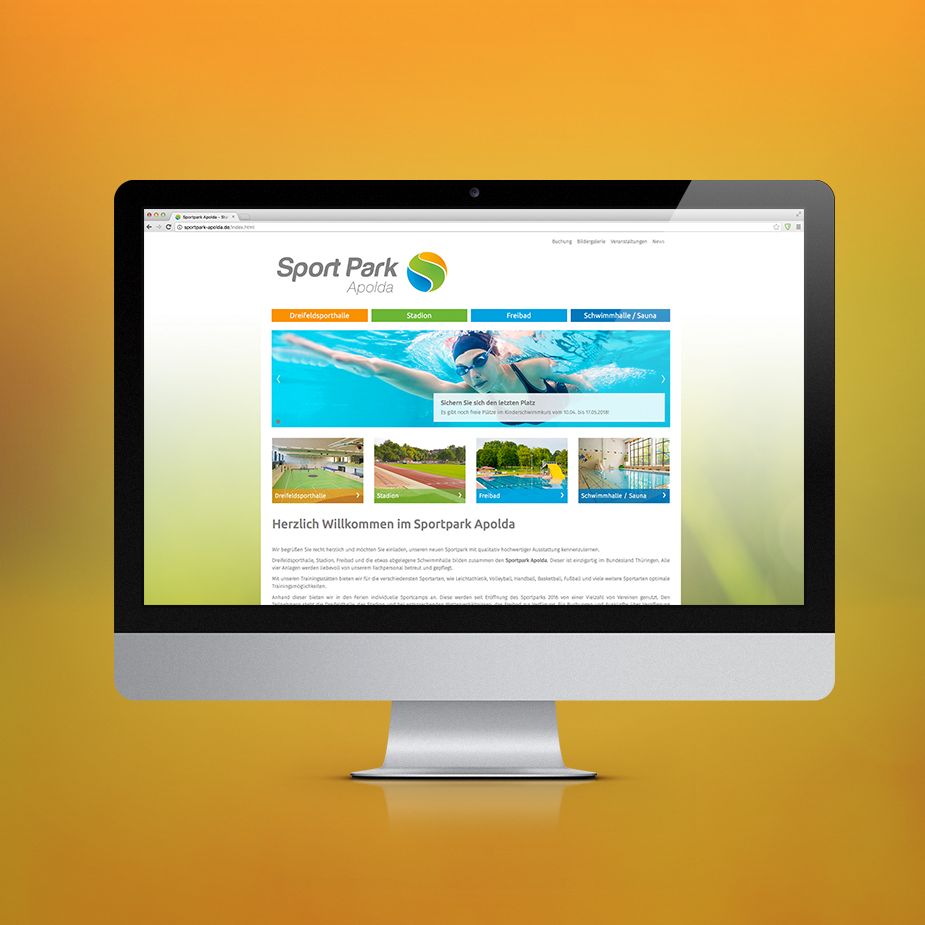 Referenz Sportpark Apolda Website erstellen Referenz Sportpark Apolda Website erstellen