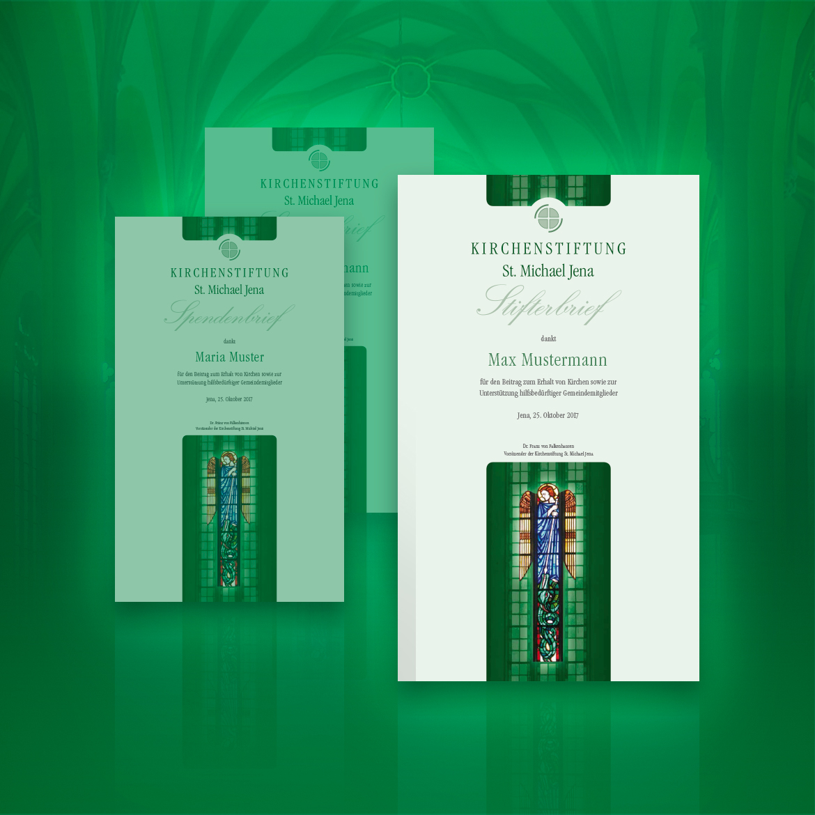 Referenz Kirchenstiftung Print Gestaltung Urkunden Referenz Kirchenstiftung Print Gestaltung Urkunden